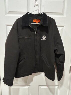 Cornerstone by Port Authority Men's Canvas‎ Coat Size 2XL Black with logo